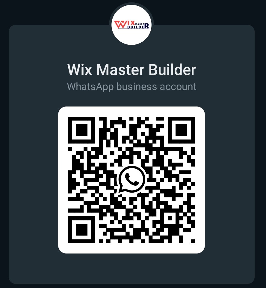 WixMasterBuilder: WhatsApp QR Code for Wix Website Services - Development, Redesign, Ecommerce, Courses, and Memberships